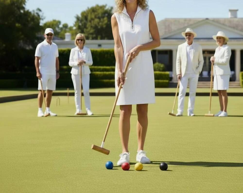 NEW KATHERINE WAY caswell sleeveless polo dress in white